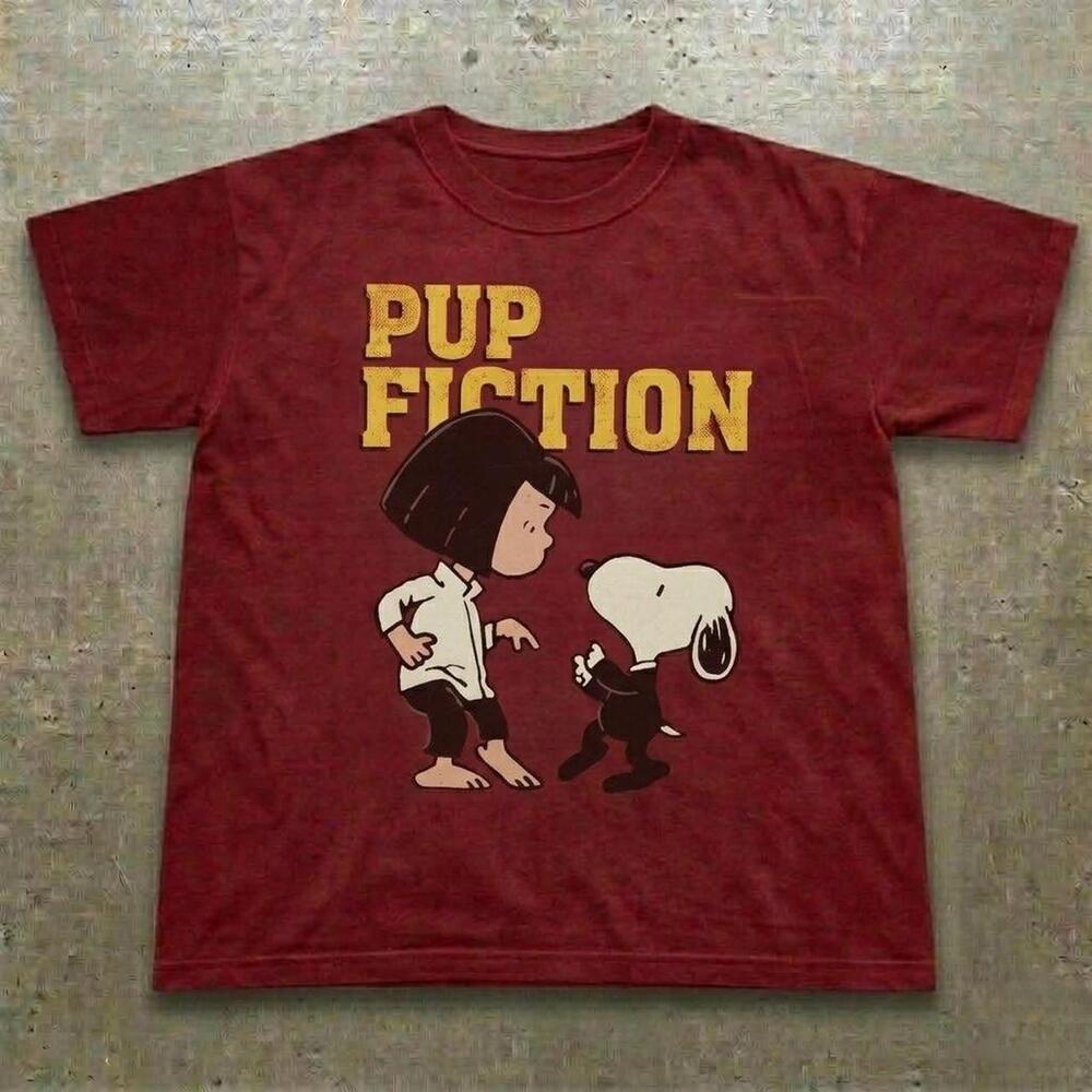 Pup Fiction Snoopy And Marge T Shirt